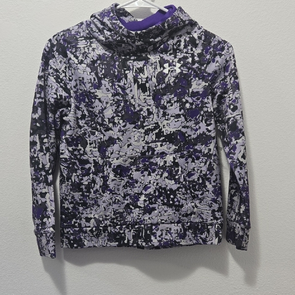 Under Armour Other - Under Armour Black and Purple Splatter Hoodie